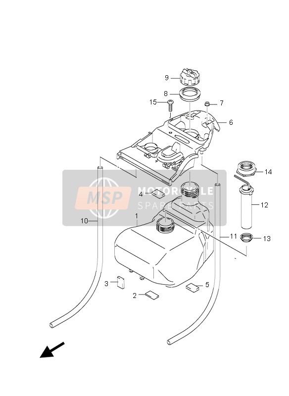 093527010400B, Hose(7X10.2X2000), Suzuki, 2